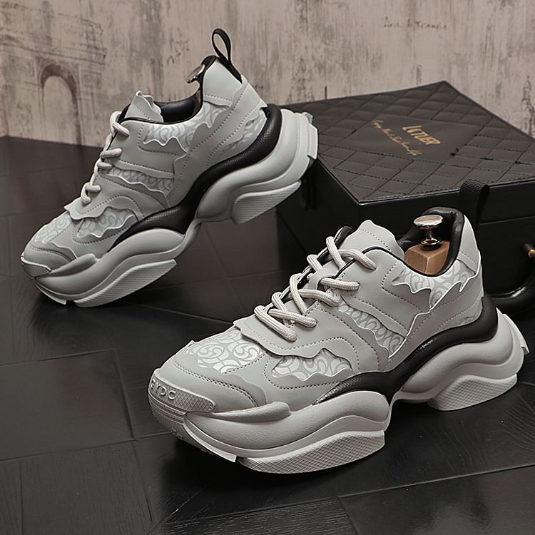 Mr Ozera - Color Block Platform Sneakers