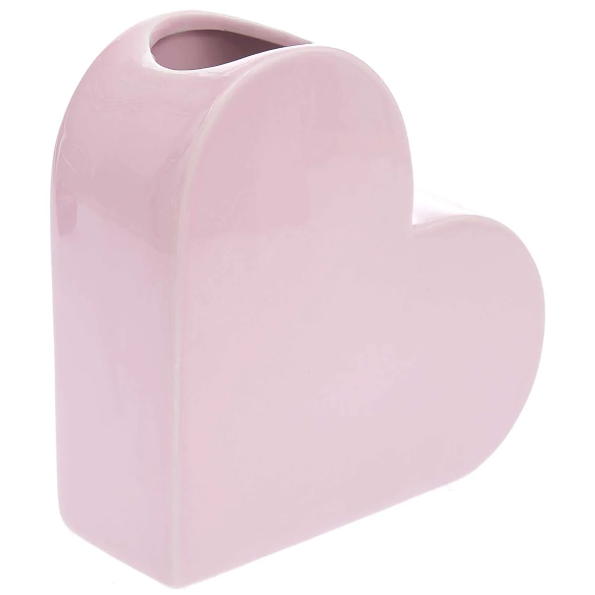 Vase en céramique coeur rose 16 cm Rico Design