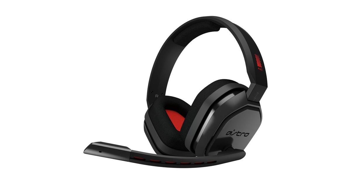 ASTRO GamingA10 headset over-ear gaming headset  (Zwart/rood, Pc, PlayStation 4, Xbox One)