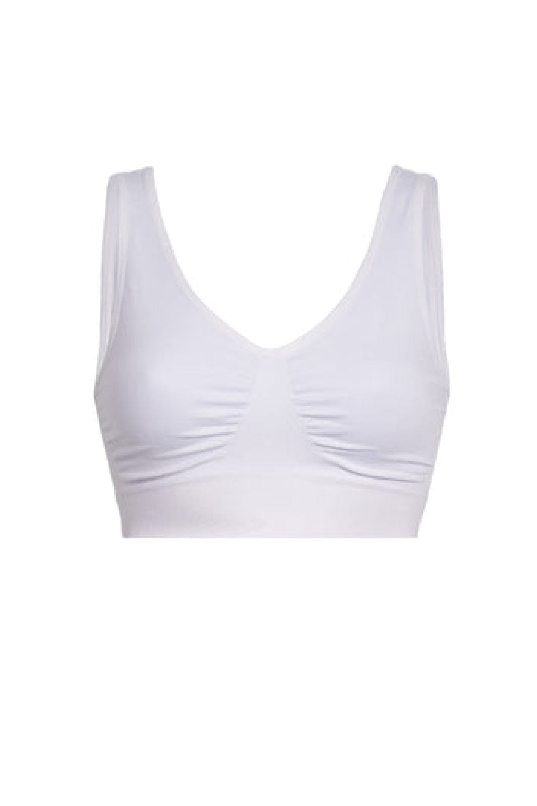 Soft basic Soffi Bra top wide strap 2 pak white