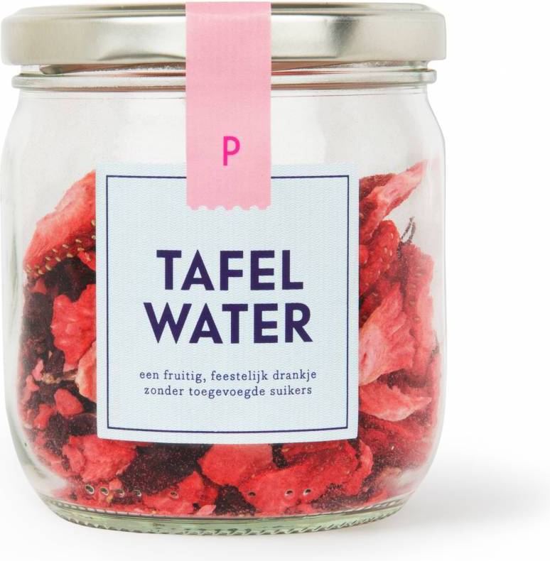 Pineut tafelwater refill aardbei en hibiscus 25 gr / 8 l