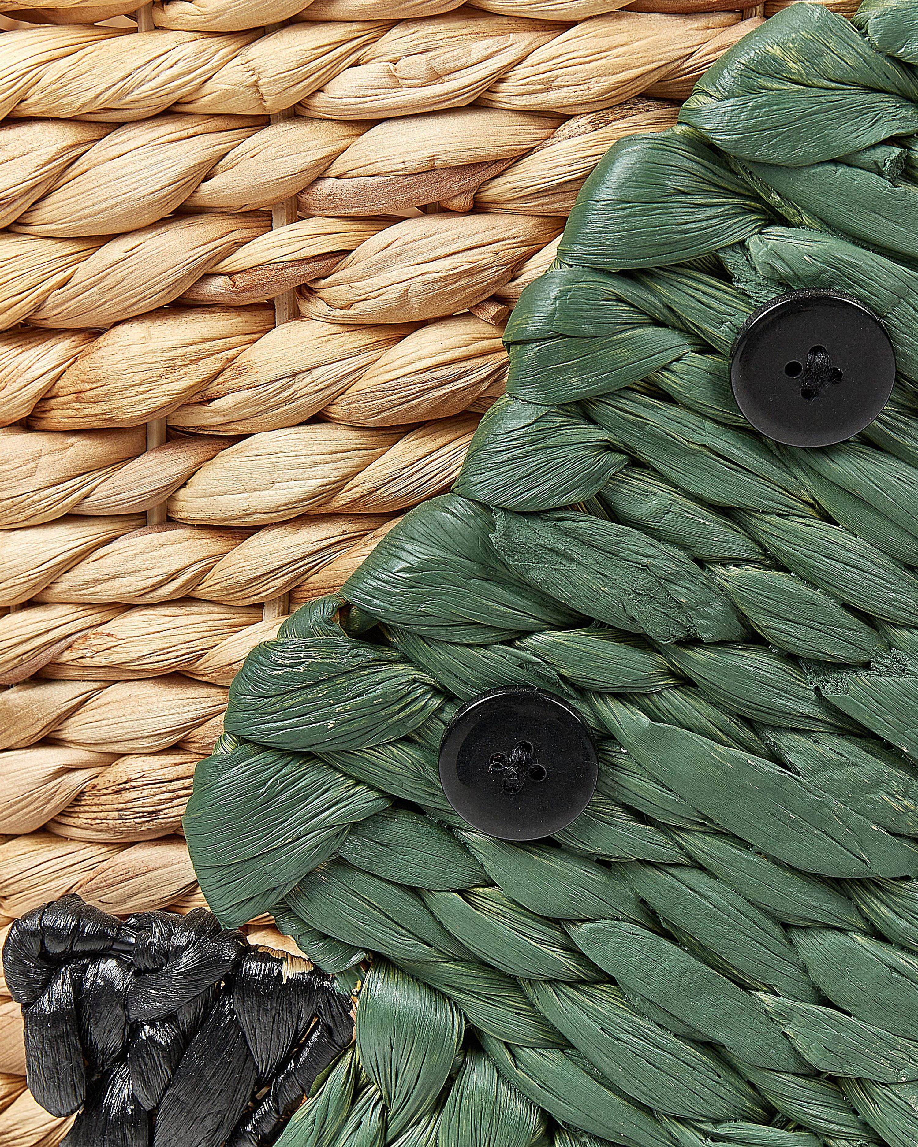 Kindermand Krokodil LOXTON Wicker Natuurlijk