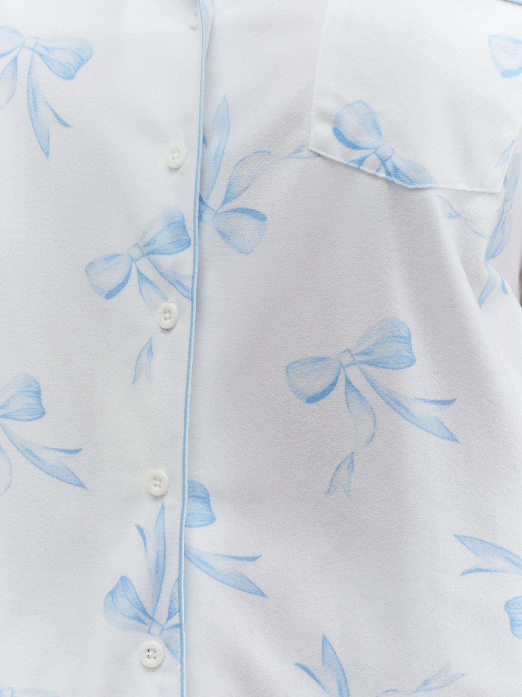 Wit/blauwe strik print - Boux Avenue Pyjamas In a Bag