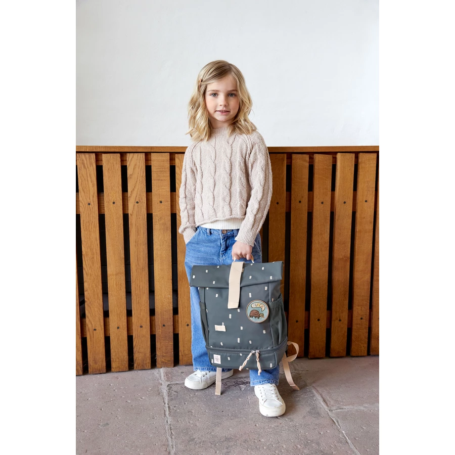 LÄSSIG Mini Rolltop Backpack Happy Prints midnight blue