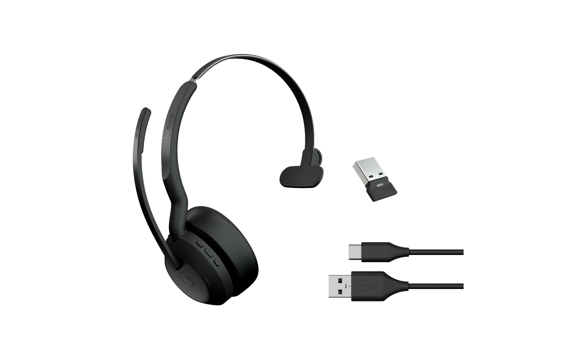Headset Evolve2 55 Mono MS, USB-A<br>Das professionelle Headset, mit dem Sie alle Aufgaben erledigen können, die Ihr hybrider Arbeitstag mit sich bringt
