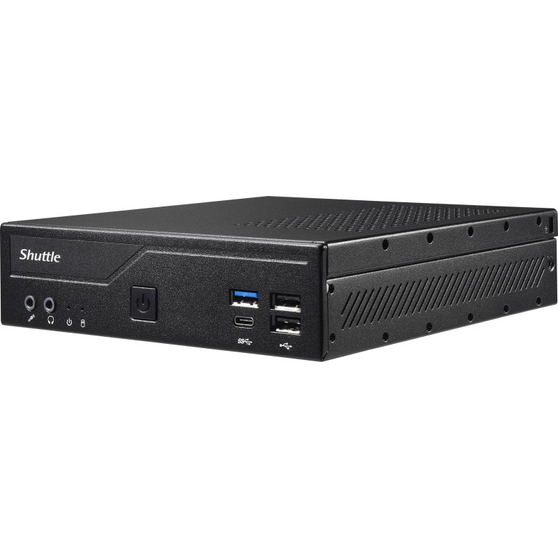 Shuttle Slim PC DH610, S1700, 1x HDMI, 2x DP, 1x 2.5