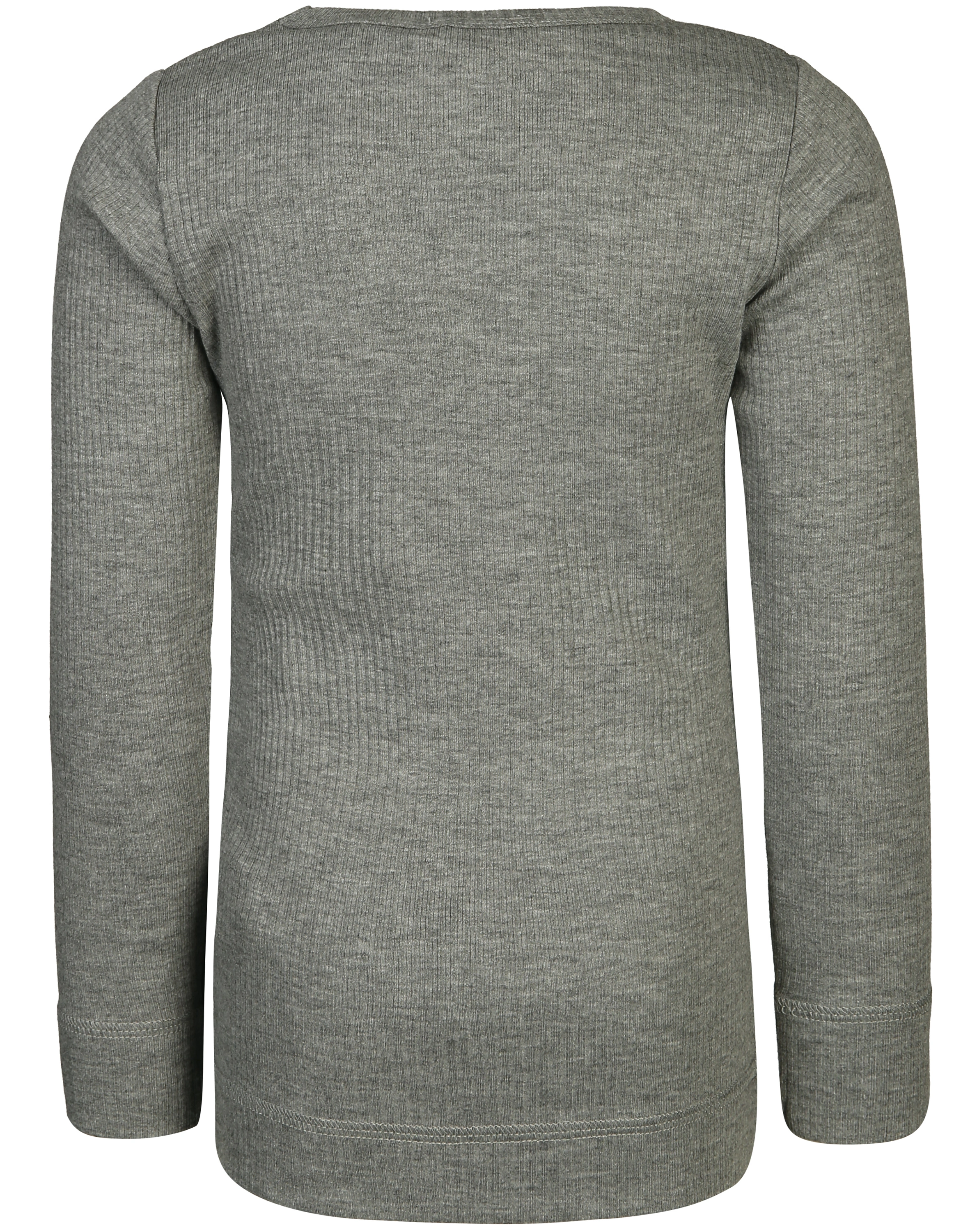 Langarmshirt PLAIN RIB in grey melange