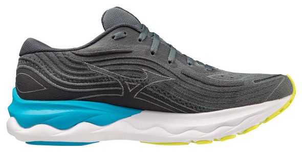 Chaussures de Running Mizuno Wave Skyrise 4 Gris Bleu Jaune