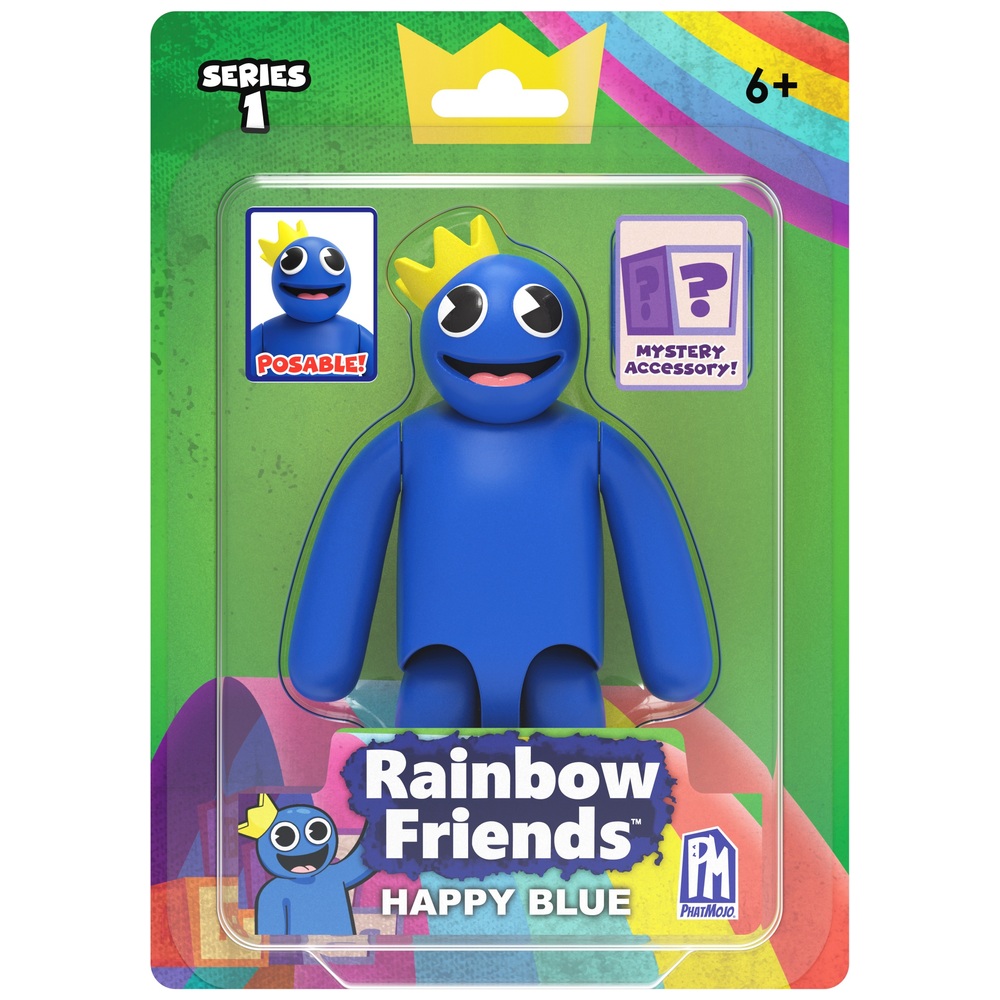 Rainbow Friends 13cm Happy Blue Figur Serie 1