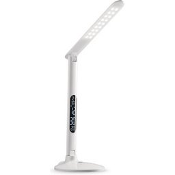 Lampe de bureau à LED Strato, avec socle, blanc