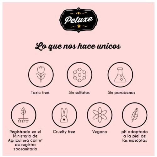 Shampoo vegano Petuxe Zero para pele sensível de animais de estimação