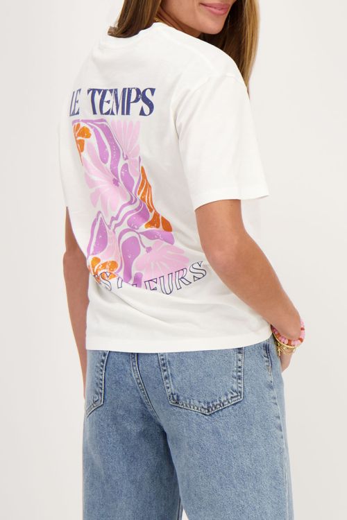 Wit T-shirt le temps