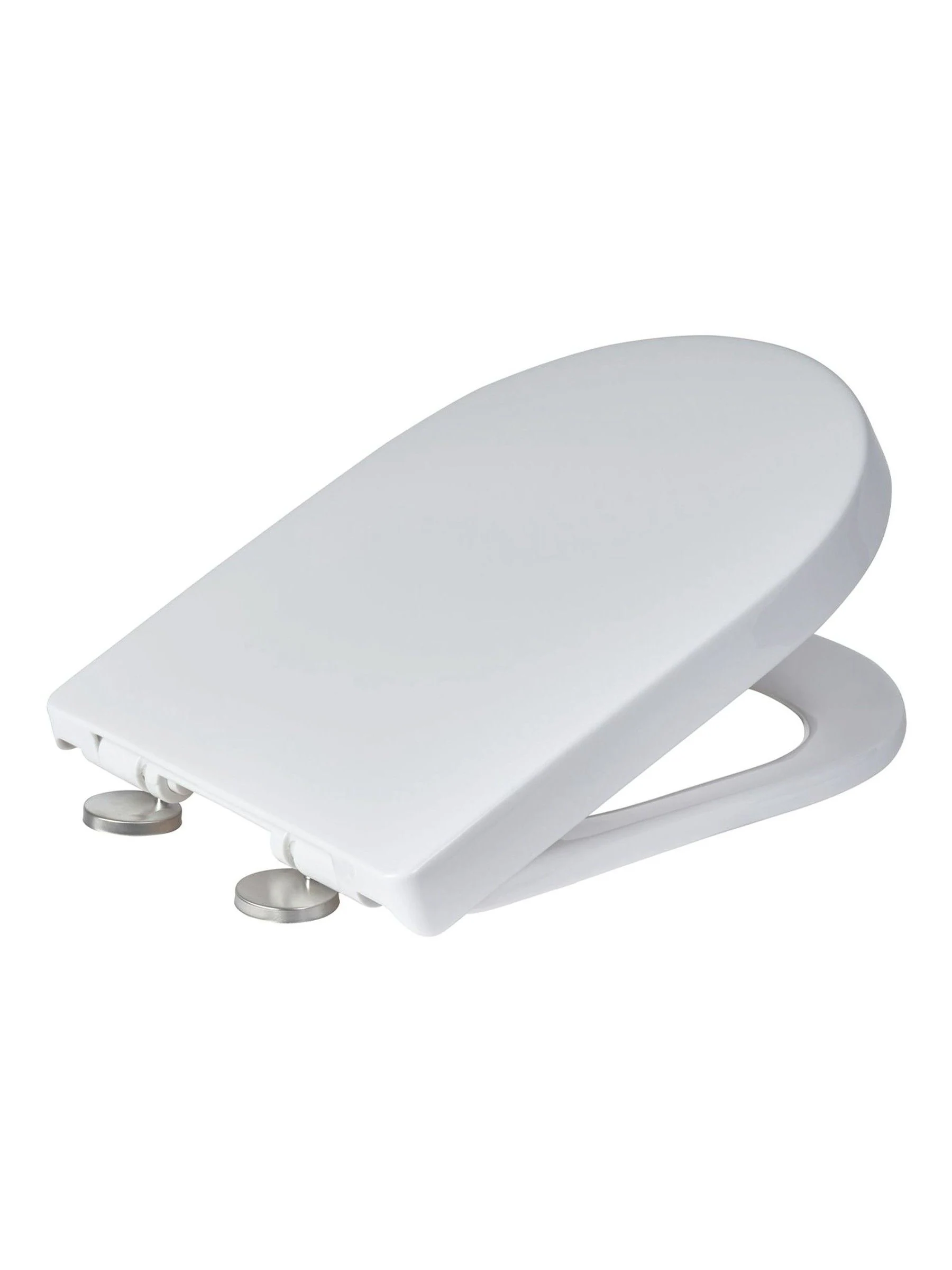 Showerdrape D-Shape Soft Close Two Button Release Detroit Toilet Seat