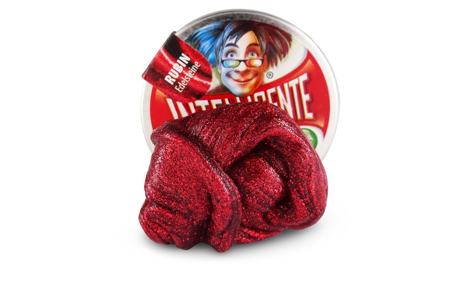 Knetmasse Kleine Dosen Rubin 18 GrammClevere Knete mit besonderen Eigenschaften und in praktischer Metalldose