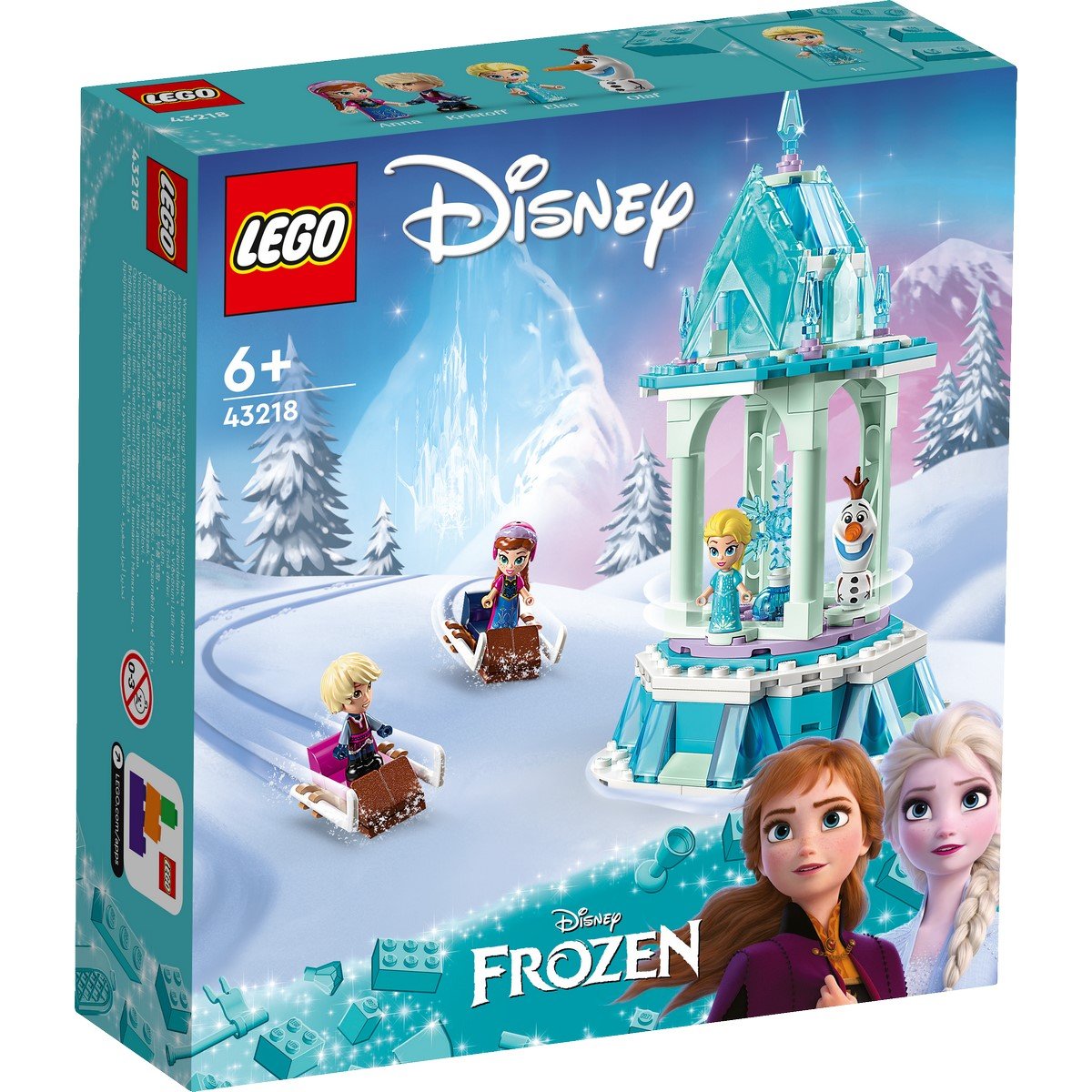Manège magique d'Anna et Elsa Lego  Princess 43218