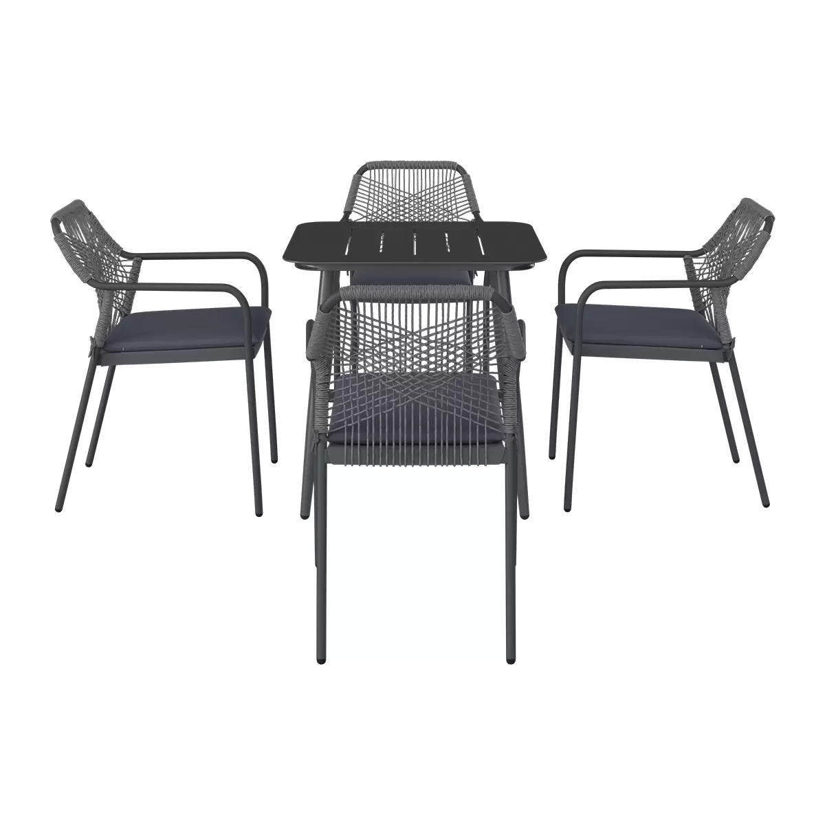 Luca Bessoni Gartentisch Titan Schwarz