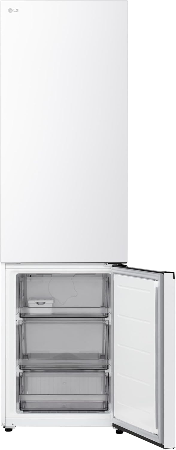 LG GBBS322BSW Fit&Max Kühl-Gefrierkombination, 375L, 2030 mm Höhe, EEK B, Smart Inverter Compressor®, Total No Frost, FRESHConverter+® 0° Zone, Weiß, leises Standgerät (33 dB(A)).
