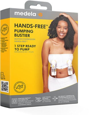 Medela Hands-Free Pumpebustier, Hvit