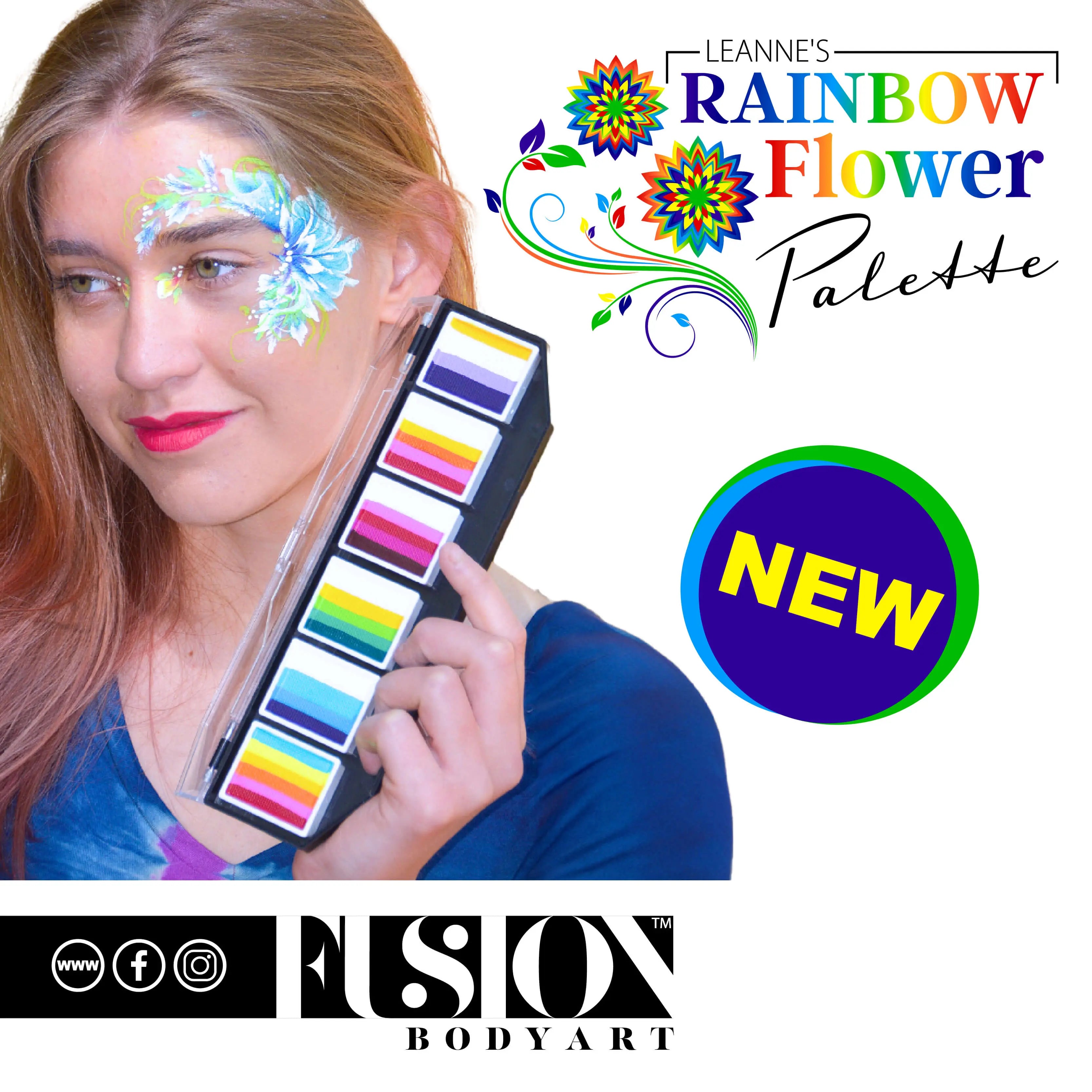 Leanne's Rainbow Flower Palette
