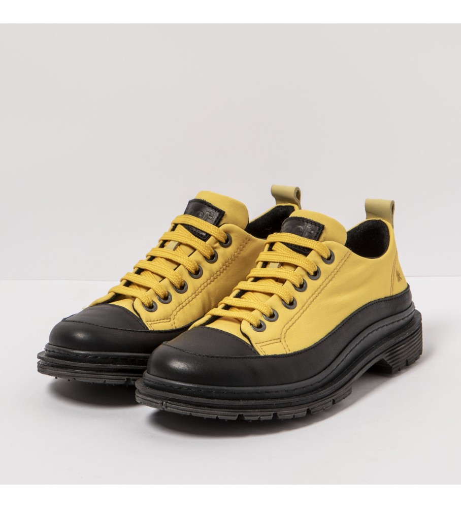 Sapatos de couro artístico 1894 Nylon amarelo