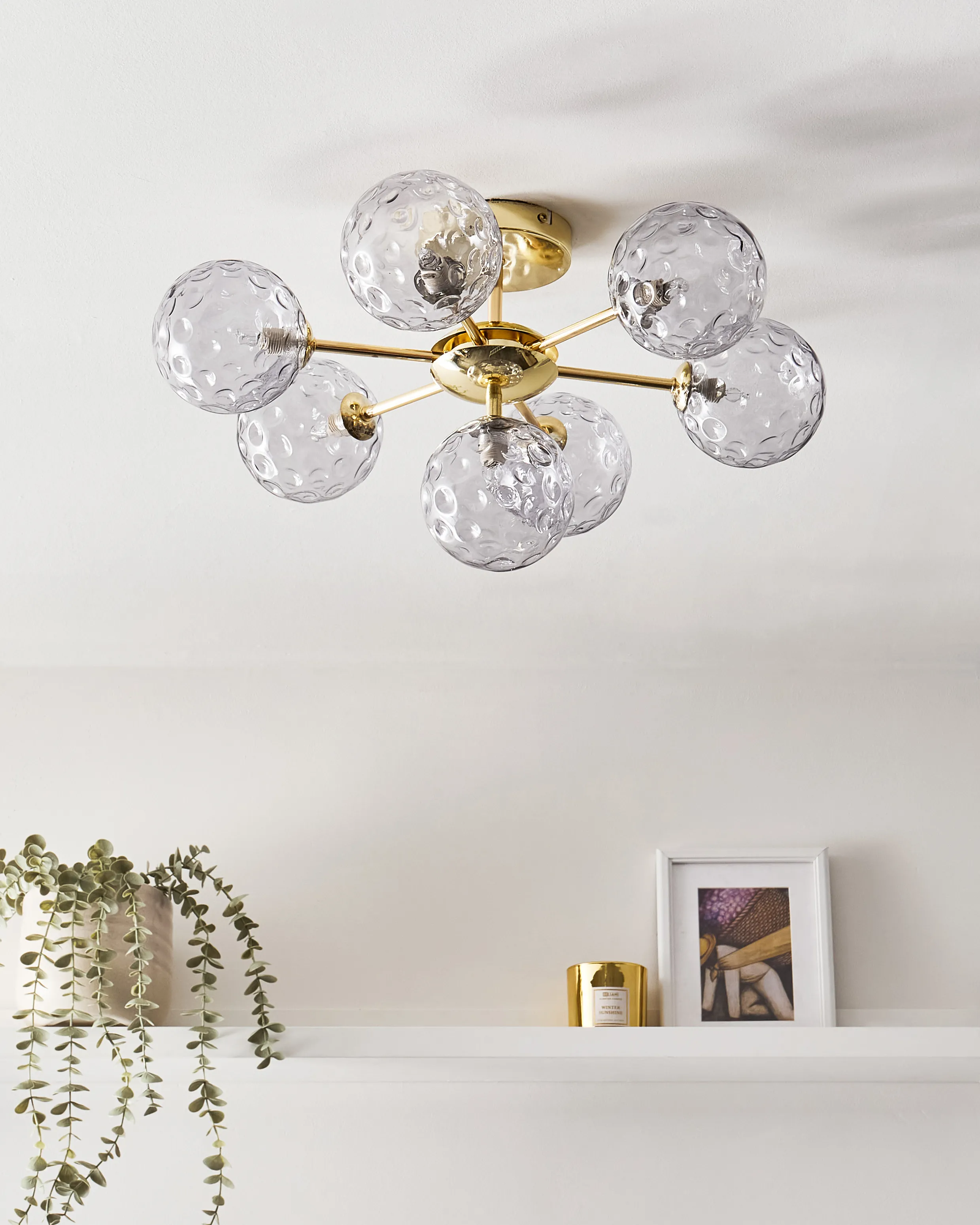 Plafondlamp ANADYR Glas Blauw