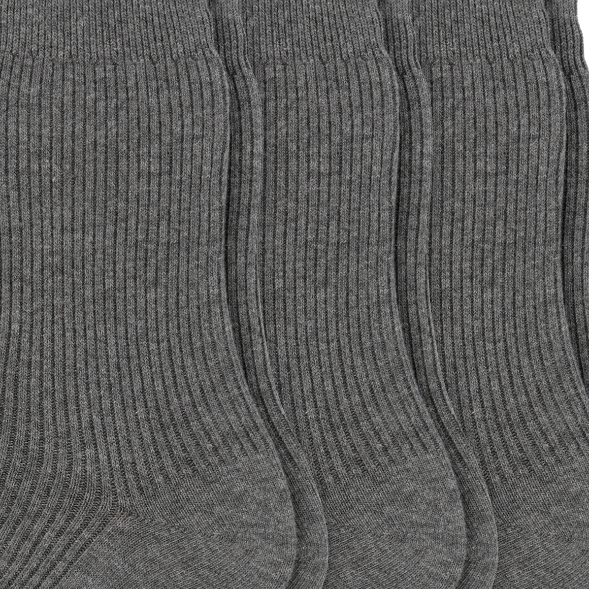 VanVaan 3 Paar Herren Socken aus Baumwoll-Mix dunkelgrau