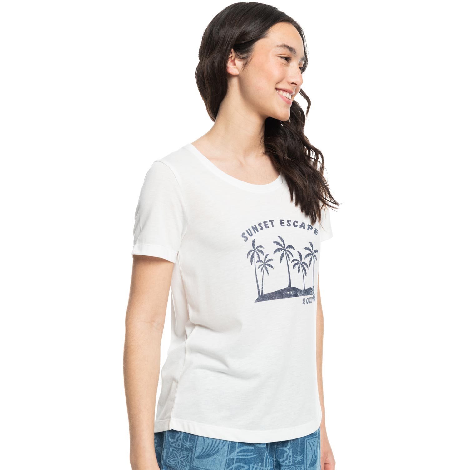 Roxy Chasing The Wav T-Shirt Damen snow white
