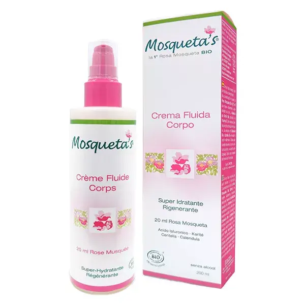 Mosqueta's Crème Fluide Corps Bio 200ml