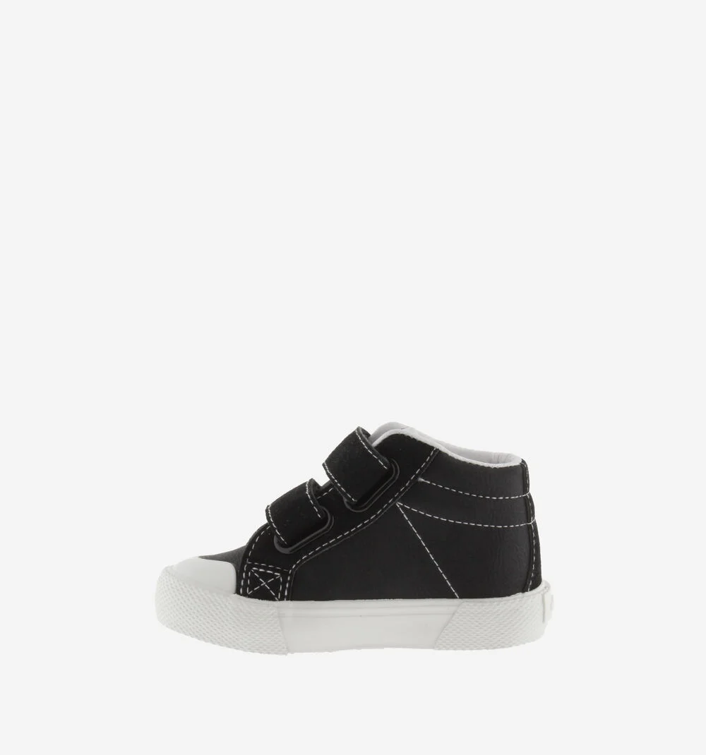 TRIBU FAUX LEATHER STRAP MID BOOTNEGRO