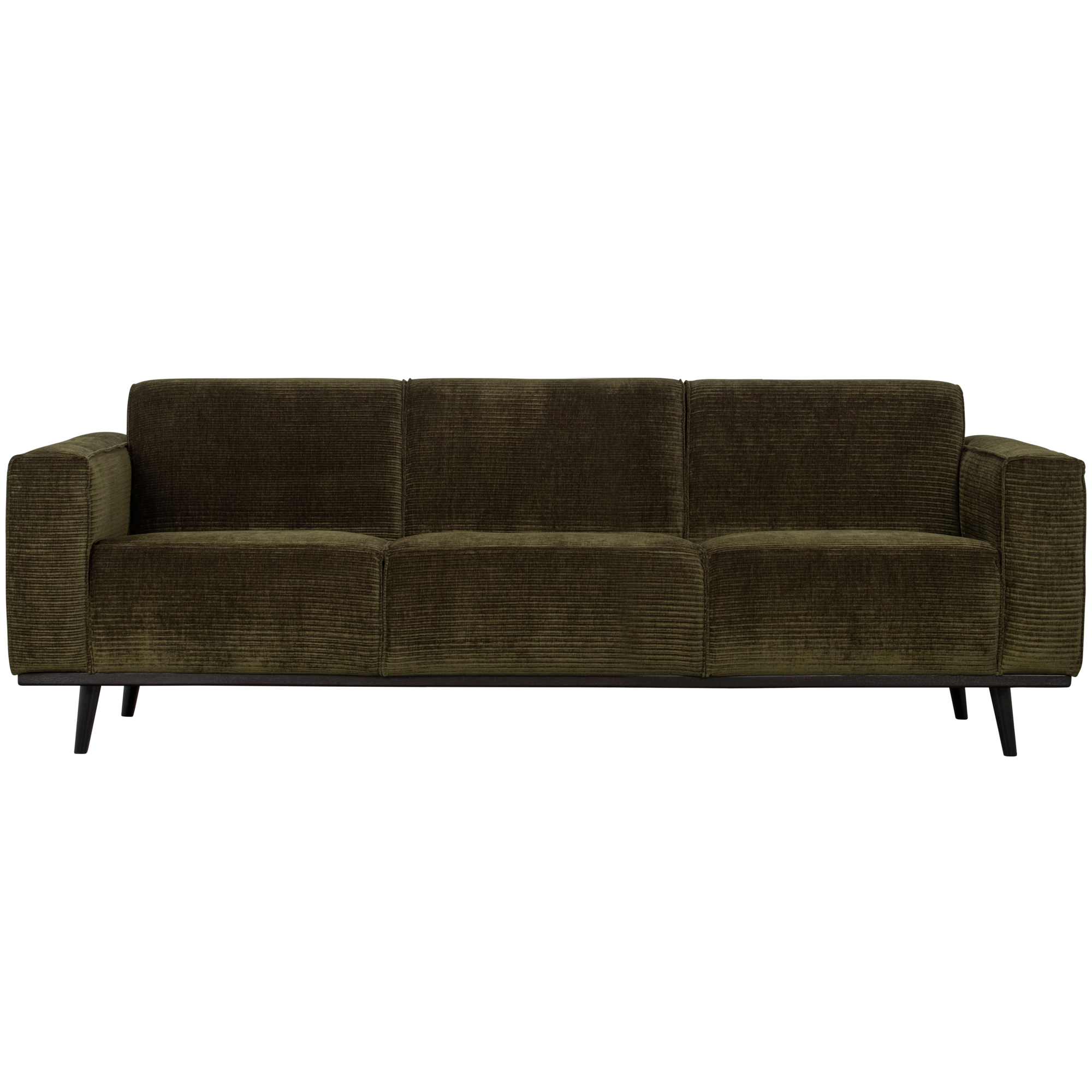 3-zits bank Statement Statement 3-zits Bank - 230 cm - Brede Platte Rib - Warm groen
