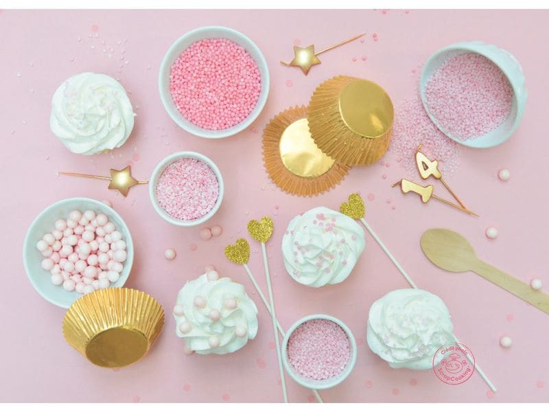 ScrapCooking Zuckerstreusel Mix Pink 68 g, 4 Stück Gesüsste Dekore