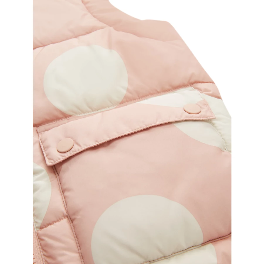 TOM TAILOR Weste Big Offwhite Dots
