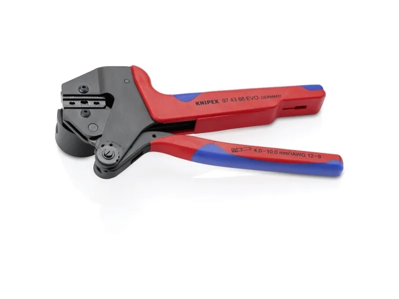 Knipex KNIPEX Crimping system pliers 97 43 66 EVO, crimping pliers (red/blue, for MC4 EVO 2 solar connectors)