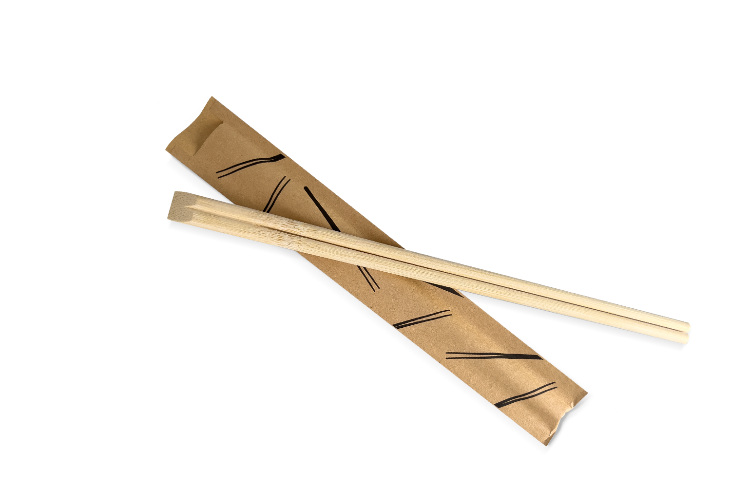 Bamboe chopsticks eetstokjes 21cm in hoesje FSC 100% BIO