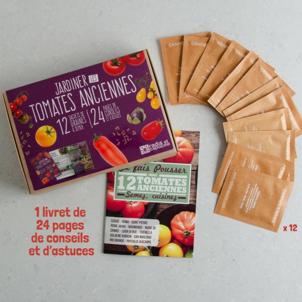 Coffret 12 sachet tomates anciennes