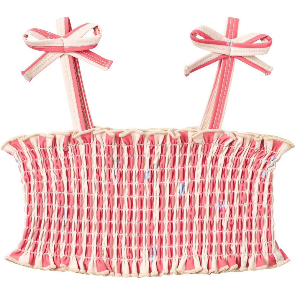 Køb Wheat Red Stripe Flowers Bikini Carla