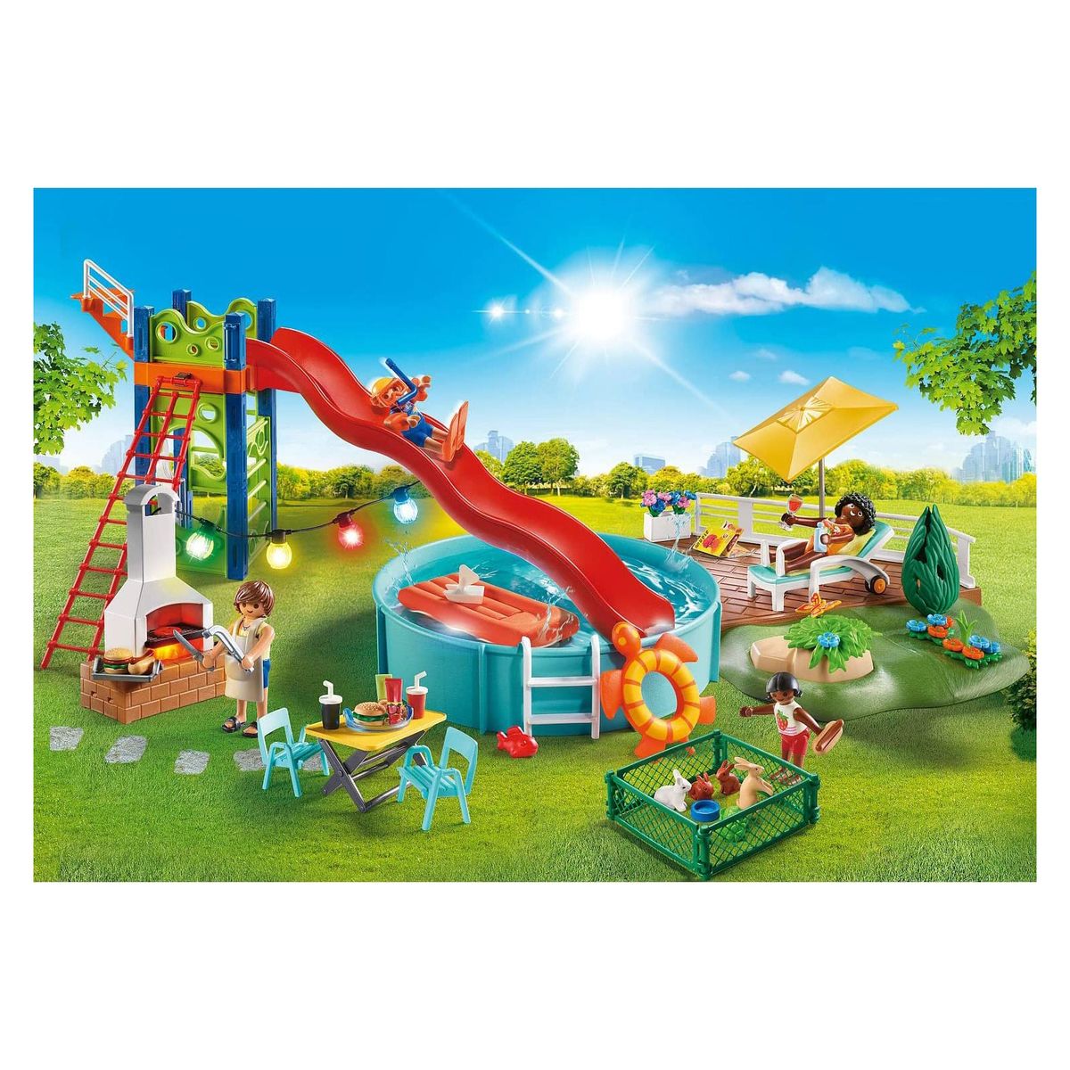 PLAYMOBIL® 70987 - City Life - Poolparty mit Rutsche