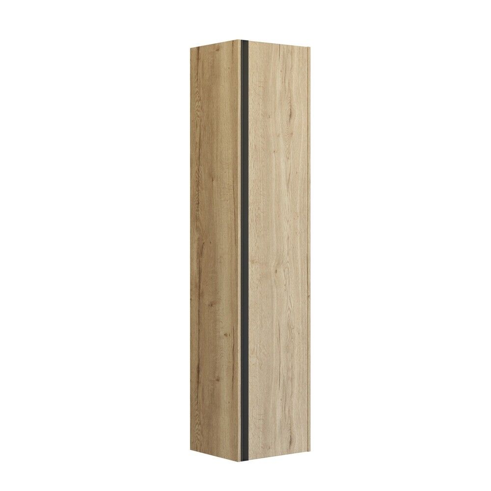 HØYSKAP SCANBAD CLASSIC 1 DØR SLETT HØYRE VERSJON C INTEGRERT HÅNDTAK 176X40X35CM NATUR EIK