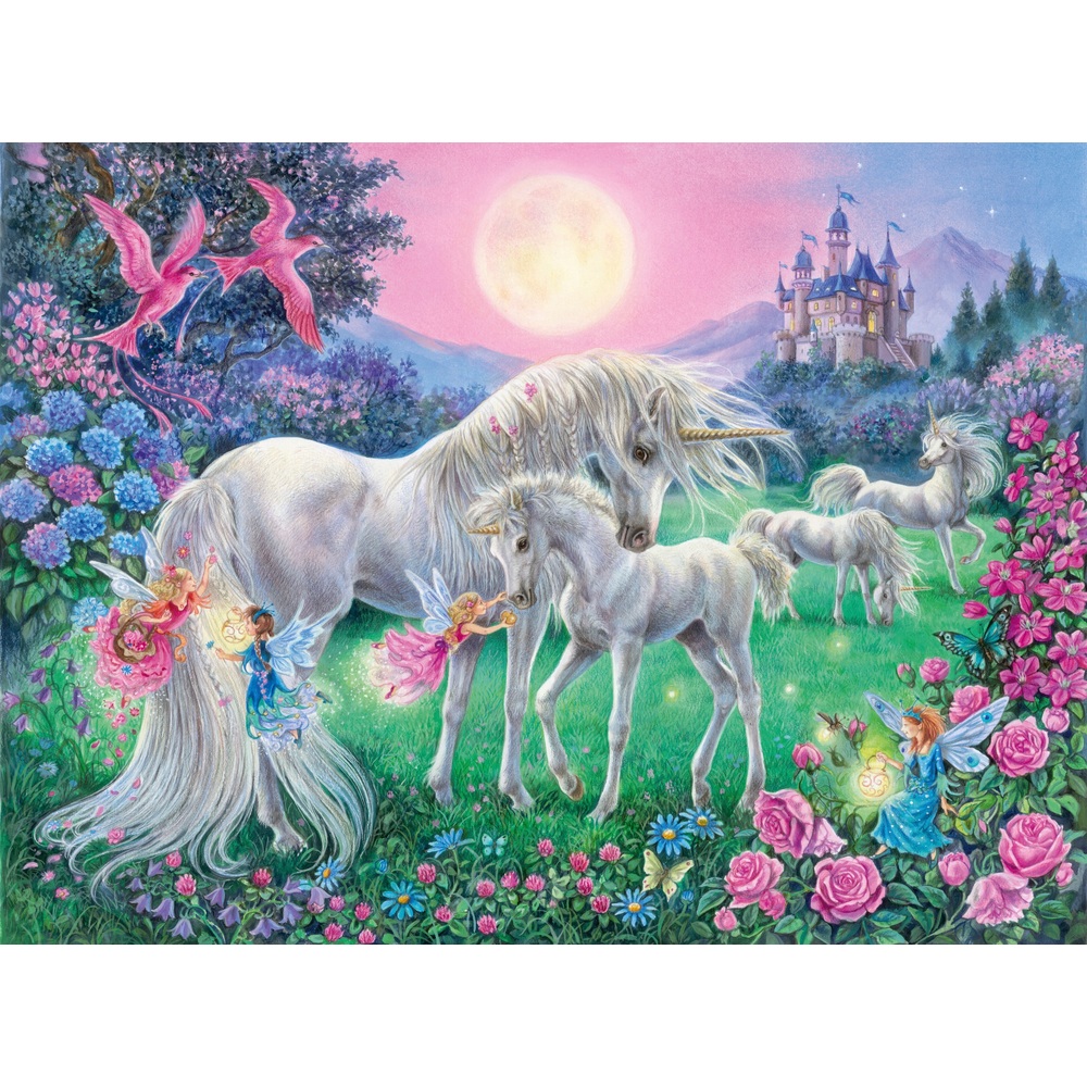 Ravensburger Magische Einhörner 4 x 100-teiliges Puzzle-Bumperpack