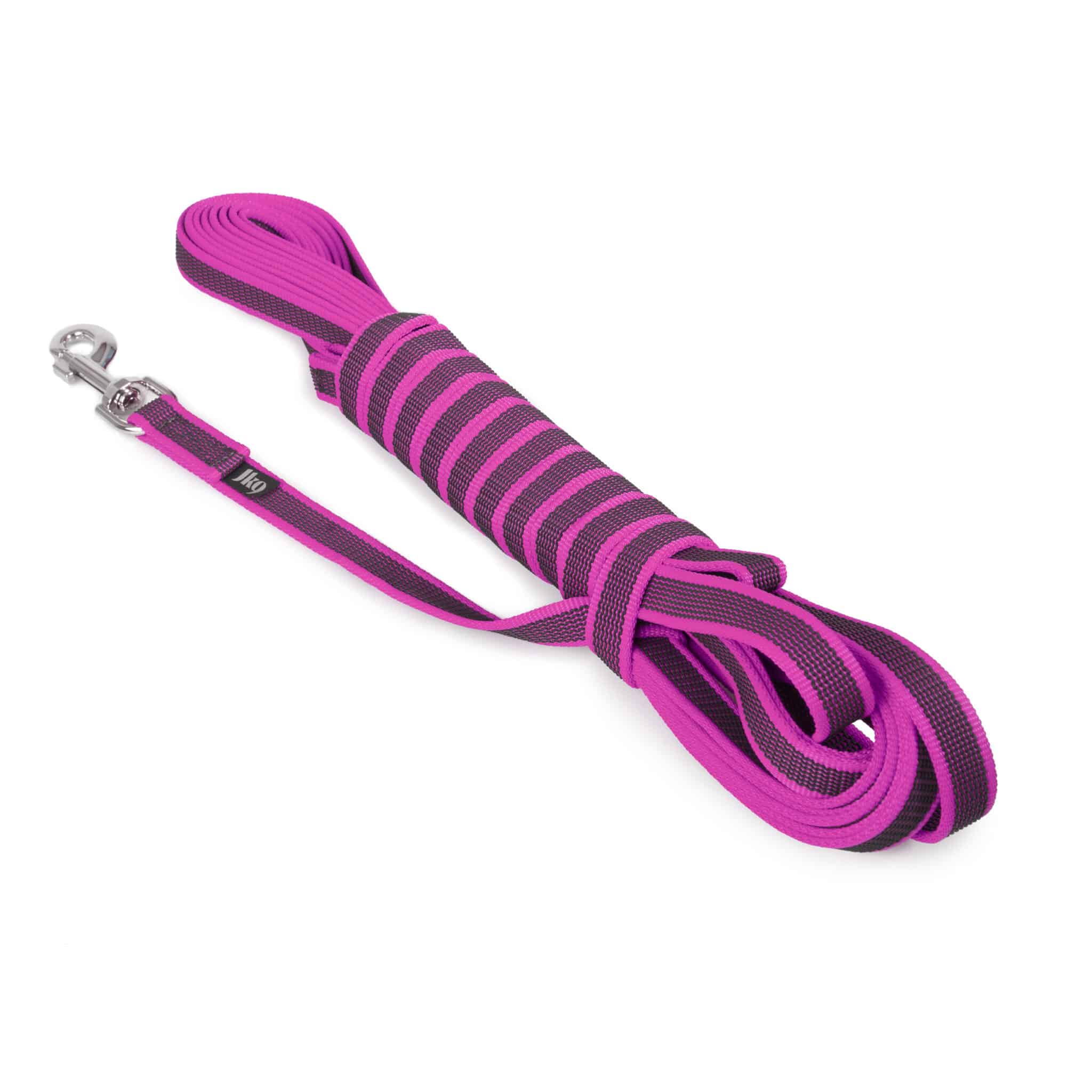 Alça emborrachada rosa de 20 mm x 10 m com puxador