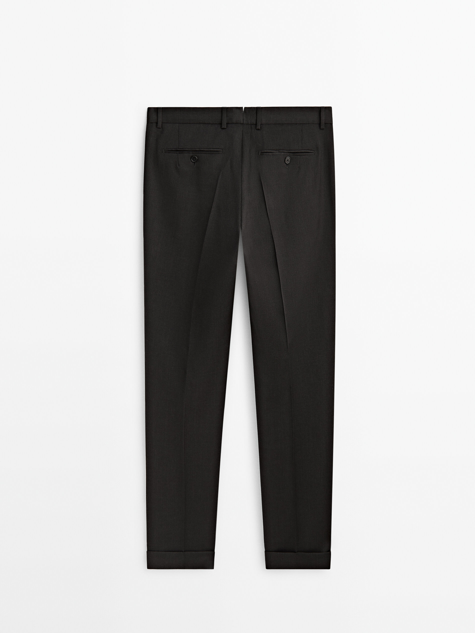 Calça pantalona lana gris - MARENGO