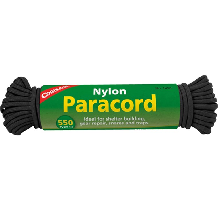 Coghlans Paracord 15 m Black