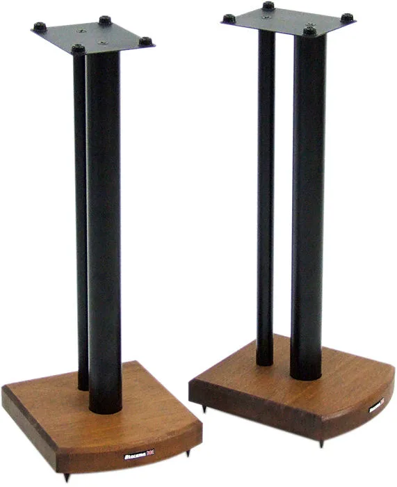 Atacama Moseco 6 Bambou effet Chêne foncé et support noir (la paire) Pieds pour enceintes