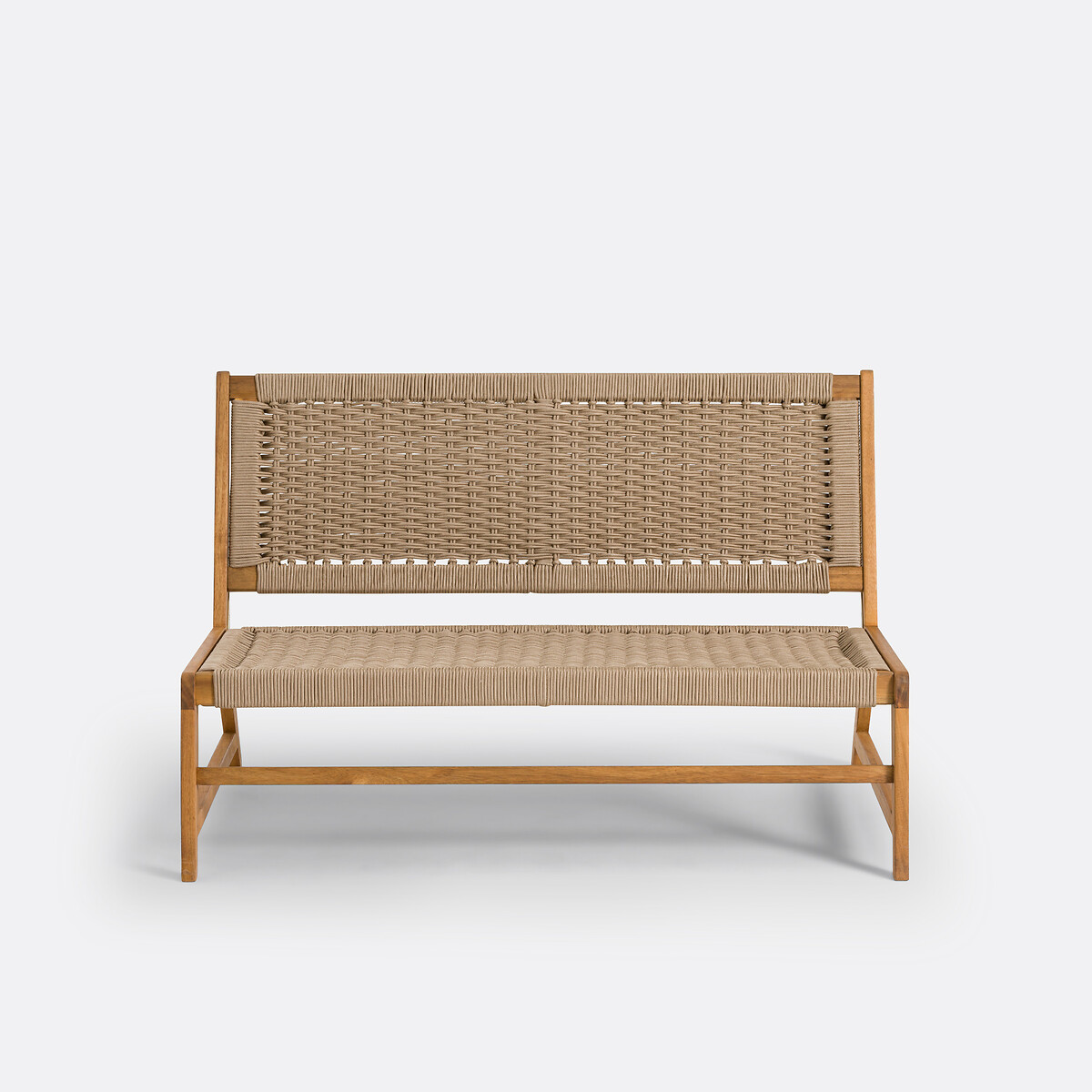 LA REDOUTE INTERIEURS<br>Banco de jardim em acácia, 2 lugares, Natou