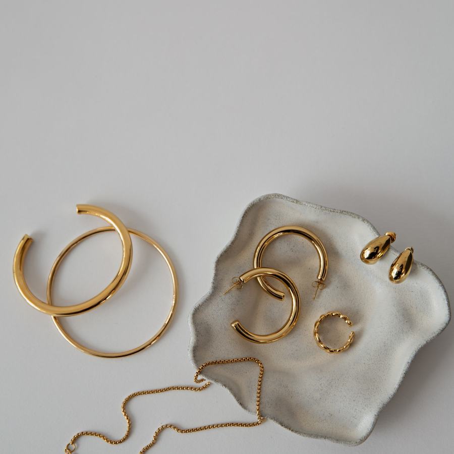 Timi Of Sweden Elianna Large Statement Hoop Earrings Stainless Steel 30mm