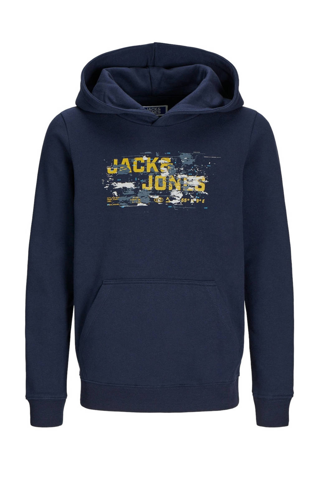 JACK & JONES hoodie JCOOUTDOOR donkerblauw