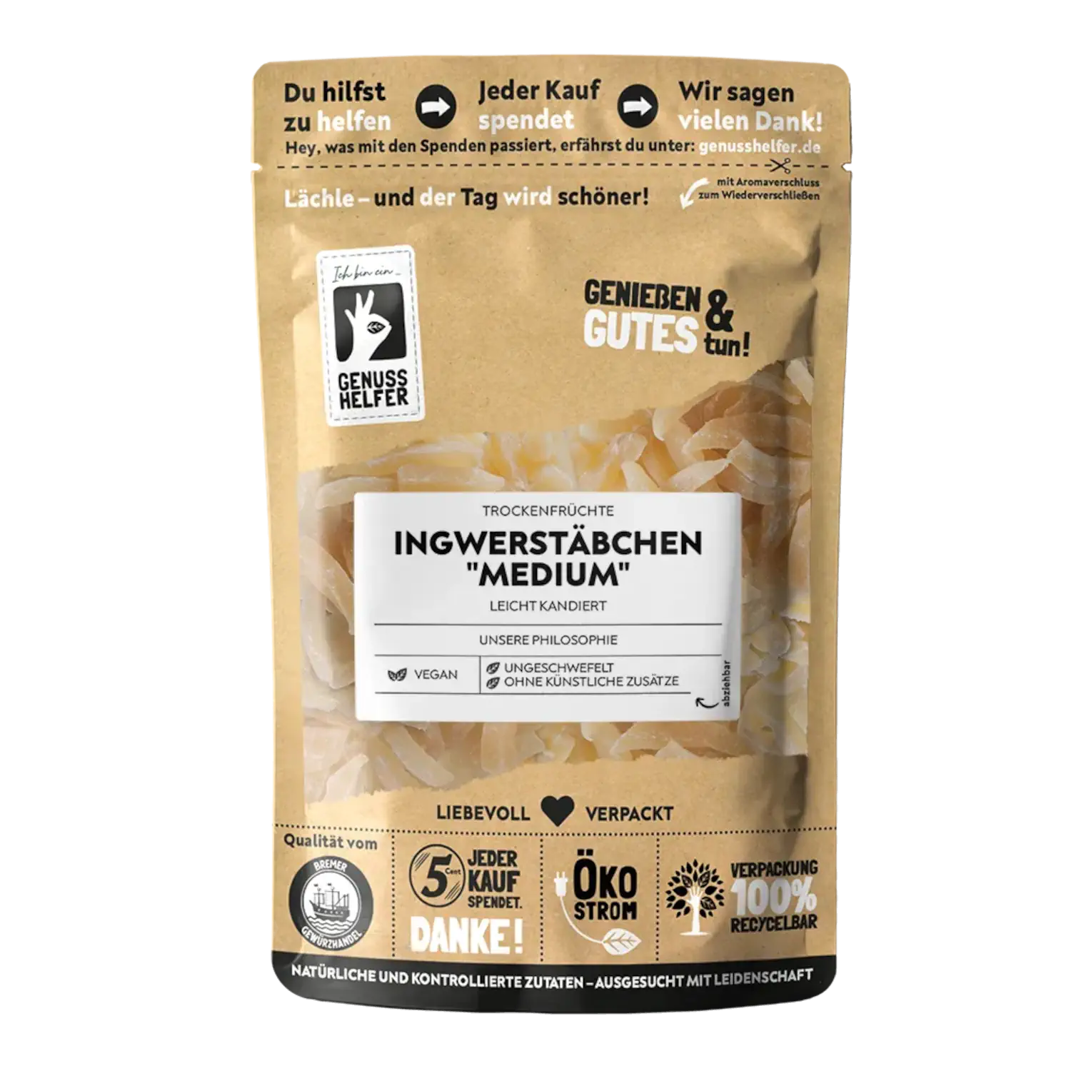 Ingwerstäbchen medium, 3er Pack