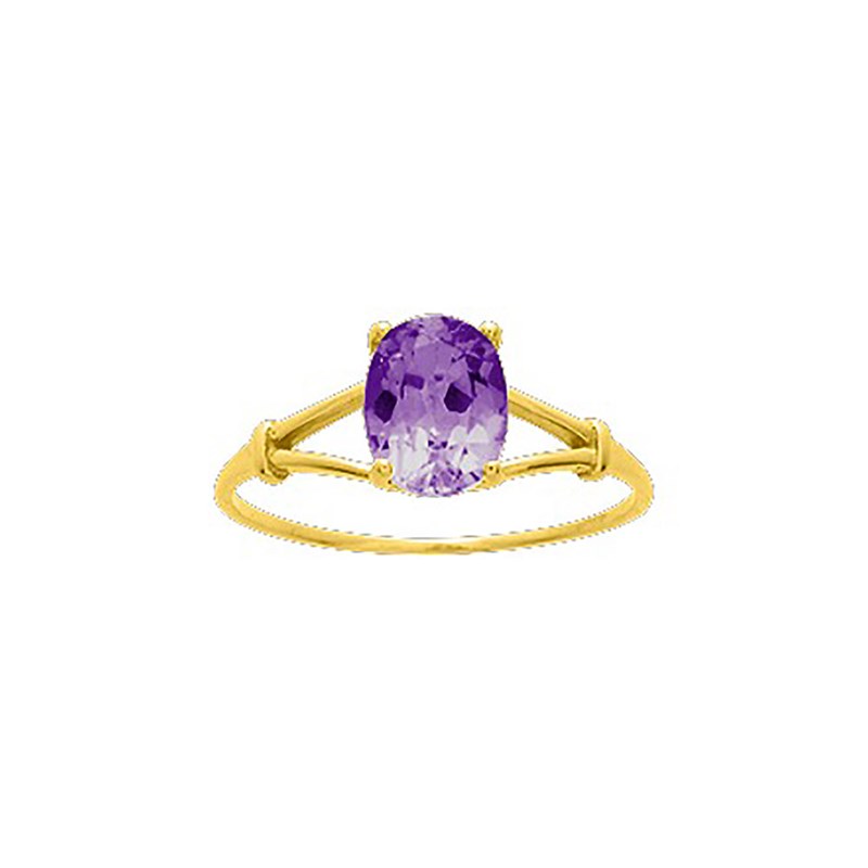 Bague Femme - améthyste - Or 18 Carats