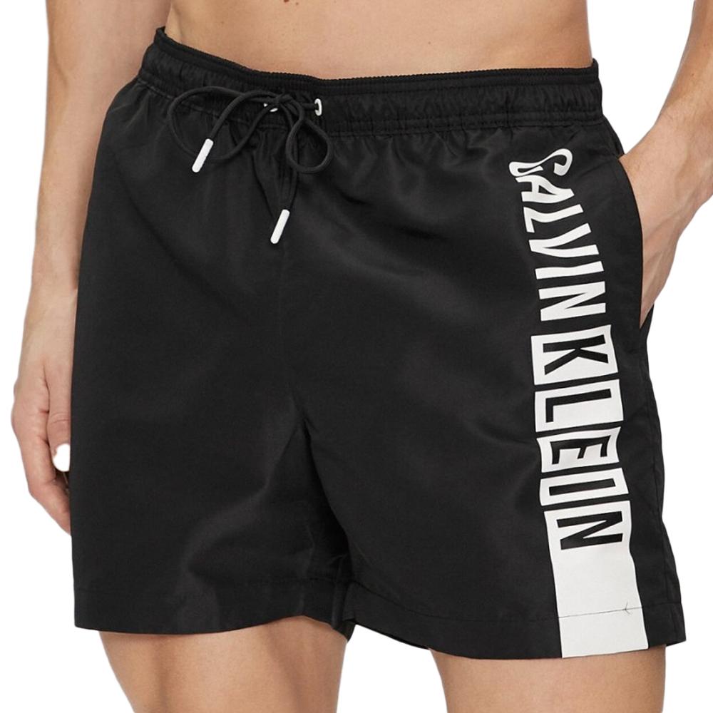 Calvin Klein Jeans Short de bain Noir/Blanc Homme Calvin Klein Drawstring