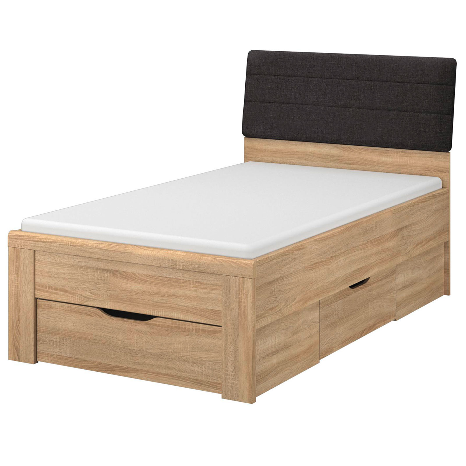 Komfort-Bettanlage - Sonoma Eiche - 100x200 cm
